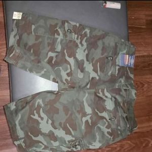 Men army fatigue shorts